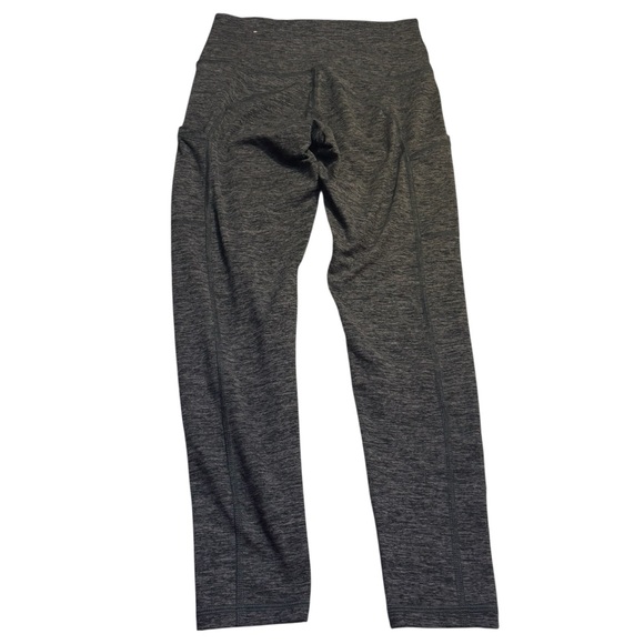 Aerie Offline Leggings Medium Charcoal Grey Heather The Hugger High Rise Capri - Picture 4 of 15